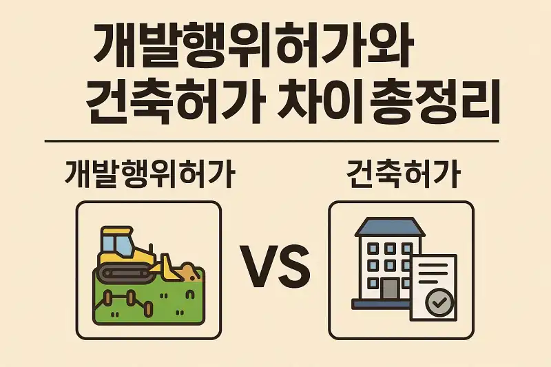 개발행위허가와 건축허가 차이 총정리