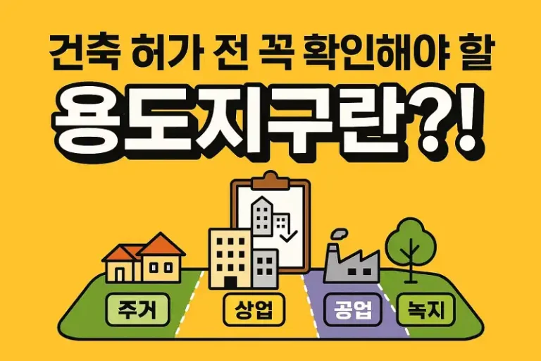 건축 허가 전 꼭 확인해야 할 용도지구란?