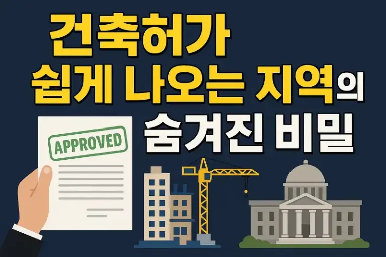 건축허가 쉽게 나오는 지역의 숨겨진 비밀