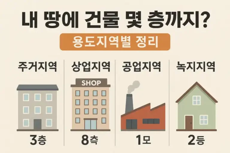 내 땅에 건물 몇 층까지? 용도지역별 정리