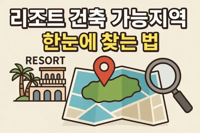 리조트 건축 가능지역 한눈에 찾는 법