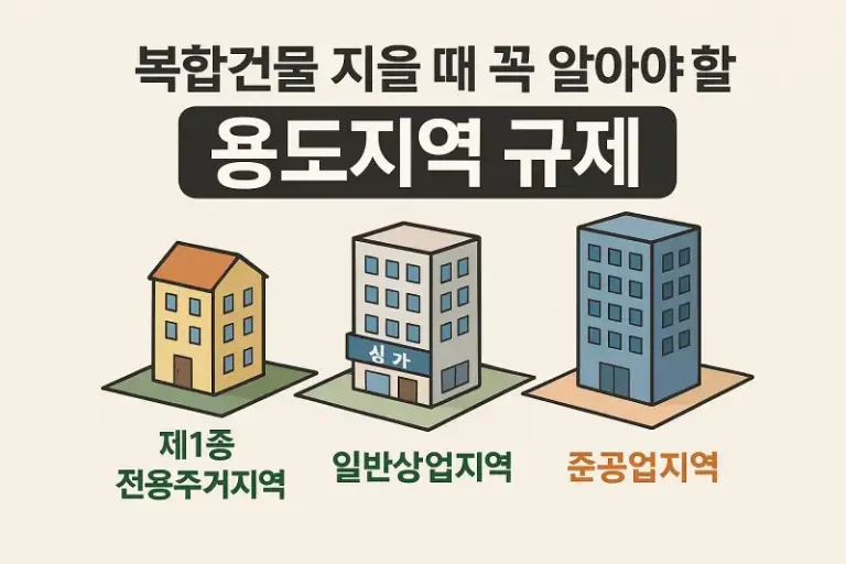 복합건물 지을 때 꼭 알아야 할 용도지역 규제