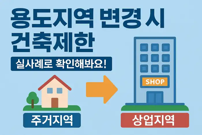 용도지역 변경 시 건축제한, 실사례로 확인해봐요!