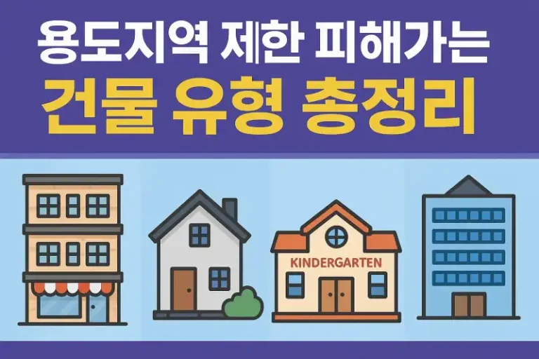 용도지역 제한 피해가는 건물 유형 총정리