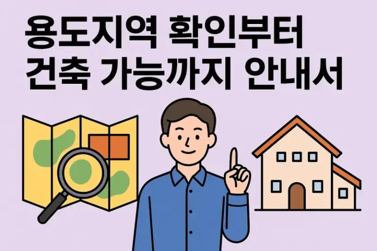 용도지역 확인부터 건축 가능까지 가이드