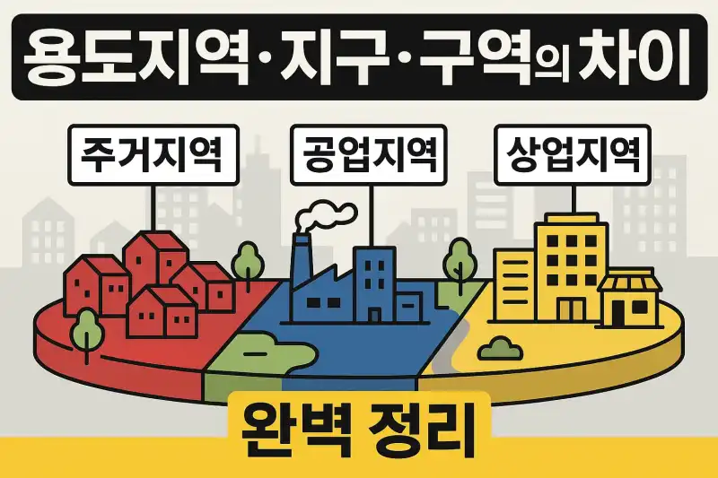 용도지역·지구·구역의 차이 완벽 정리