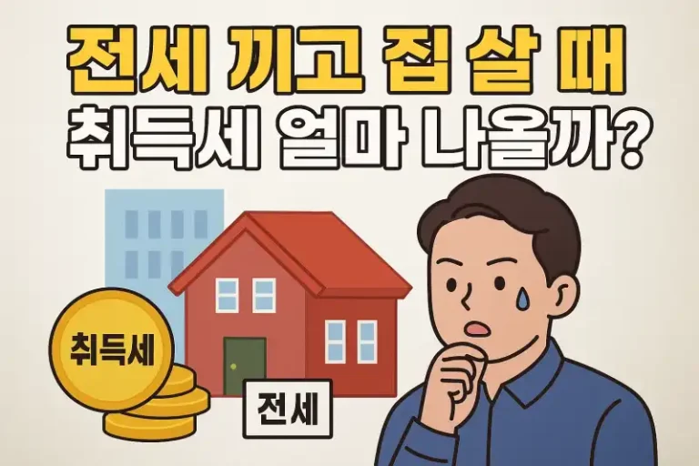 전세 끼고 집 살 때 취득세 얼마 나올까?