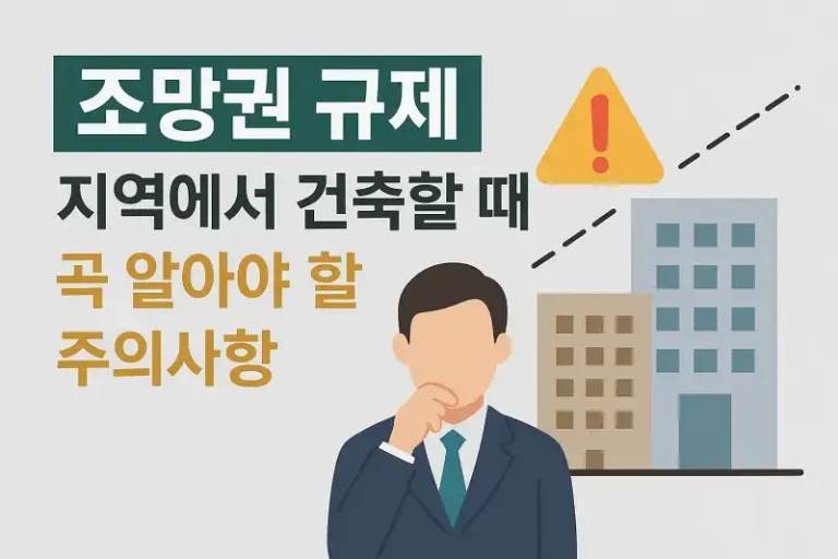 조망권 규제 지역에서 집 짓기 전에 꼭 알아야 할 핵심 체크포인트