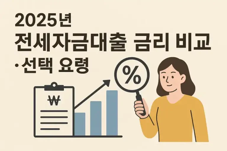 2025년 전세자금대출 금리 비교와 선택 요령