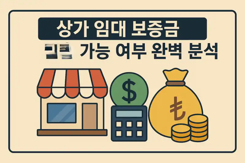 상가 임대 보증금 대출 가능 여부 완벽 분석