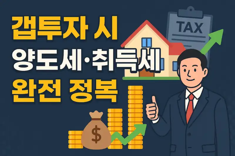 갭투자 시 양도세·취득세 완전 정복