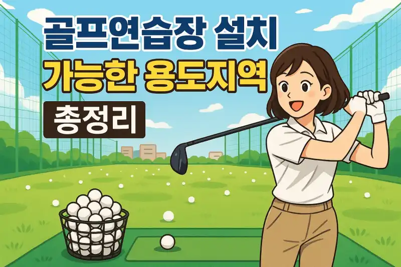 골프연습장 설치 가능한 용도지역 총정리