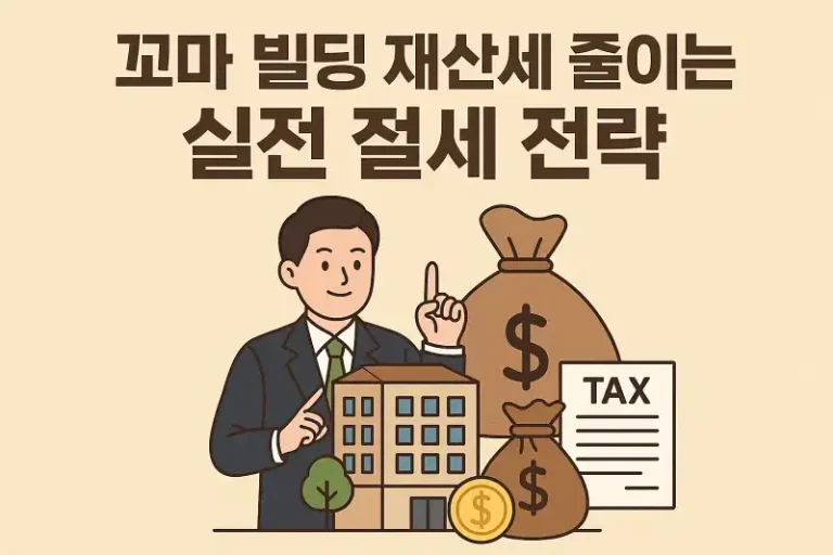 꼬마 빌딩 재산세 줄이는 실전 절세 전략