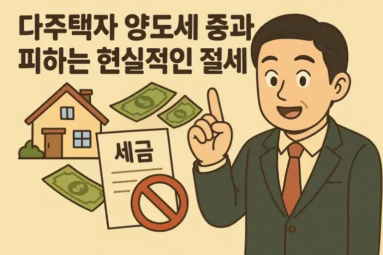 다주택자 양도세 중과 피하는 현실적인 절세 전략