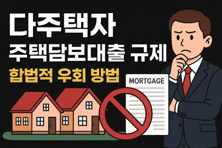 다주택자 주택담보대출 규제와 합법적 우회 방법