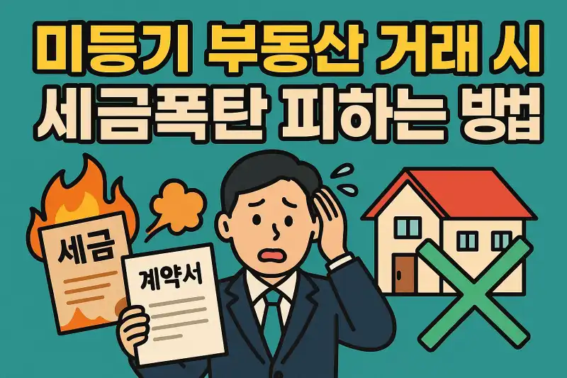 미등기 부동산 거래 시 세금폭탄 피하는 방법