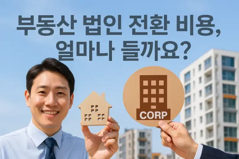 부동산 법인 전환 비용, 얼마나 들까요?