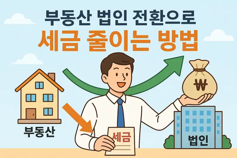 부동산 법인 전환으로 세금 줄이는 방법