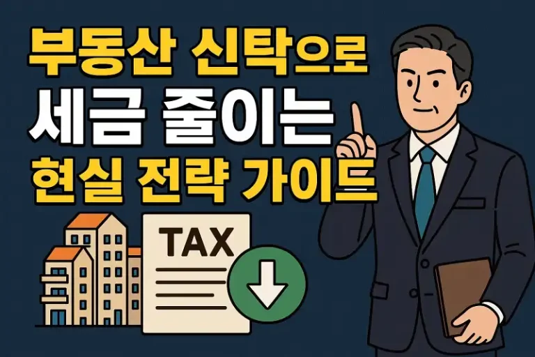 부동산 신탁으로 세금 줄이는 현실 전략 가이드