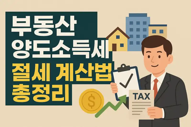 부동산 양도소득세 절세 계산법 총정리