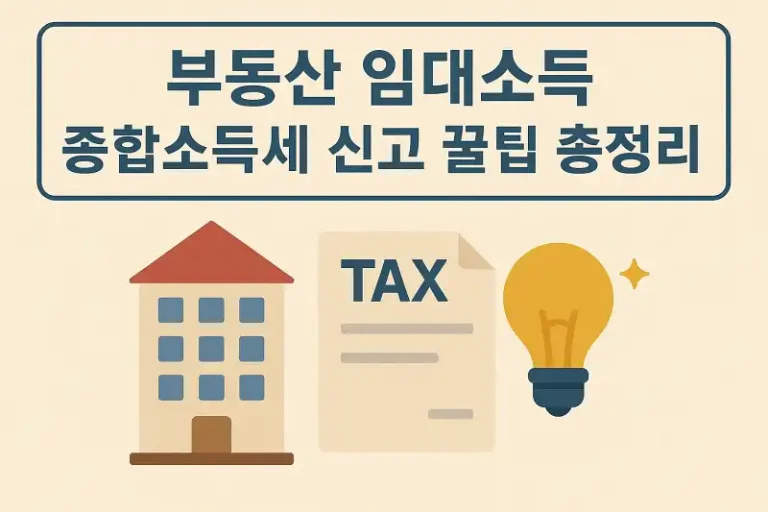 부동산 임대소득 종합소득세 신고 꿀팁 총정리