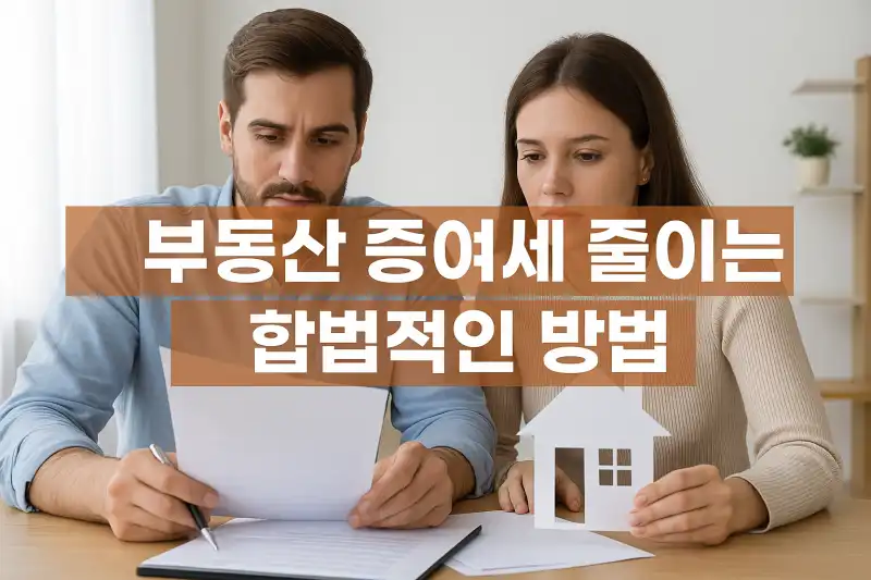 부동산 증여세 줄이는 합법적인 방법