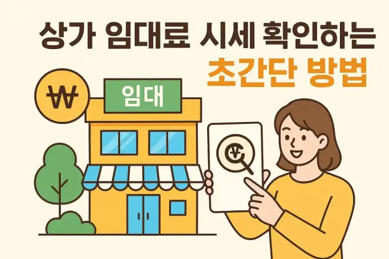상가 임대료 시세 확인하는 초간단 방법