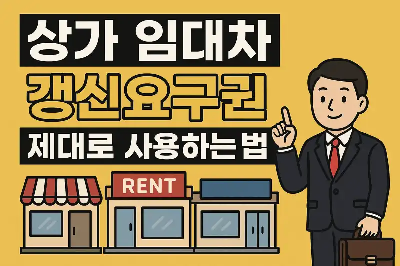 상가 임대차 갱신요구권 제대로 사용하는 법