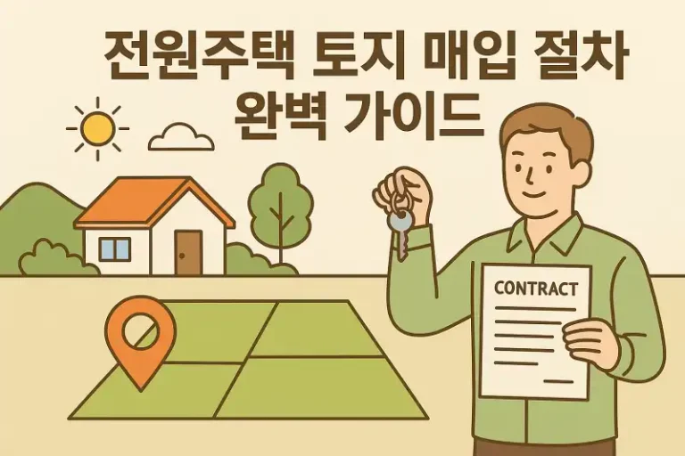 전원주택 토지 매입 절차 완벽 가이드