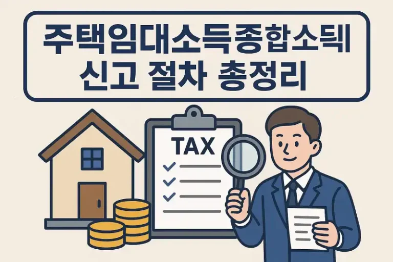주택임대소득 종합소득세 신고 절차 총정리