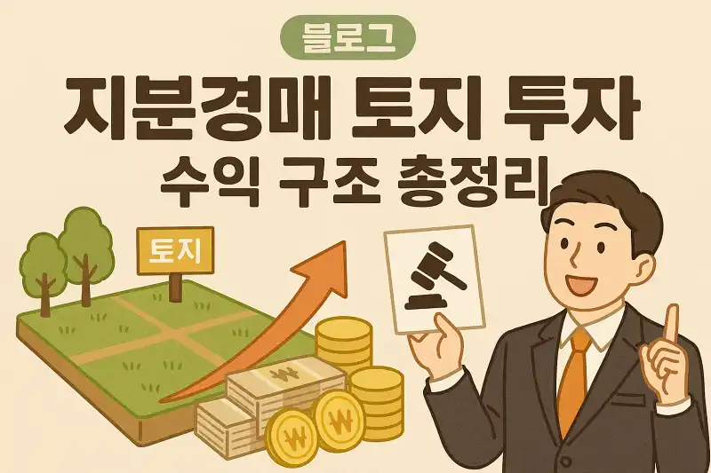지분경매 토지 투자 수익 구조 총정리