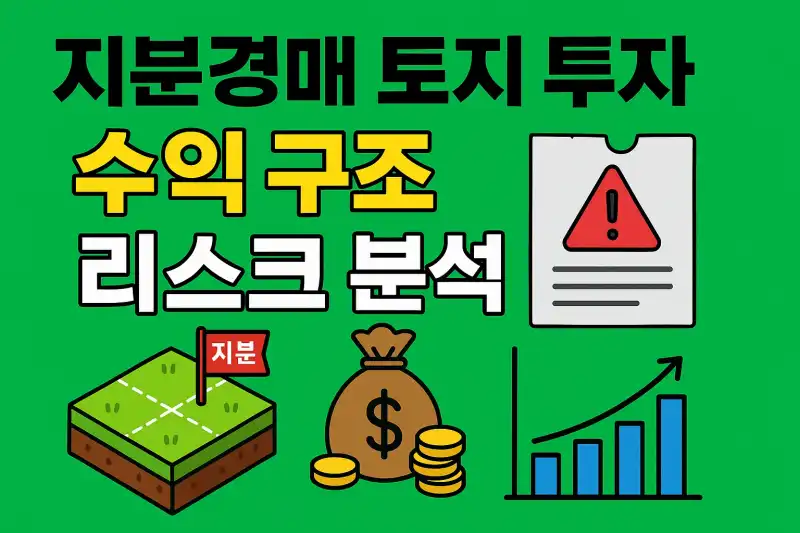 지분경매 토지 투자, 수익 구조와 리스크 분석