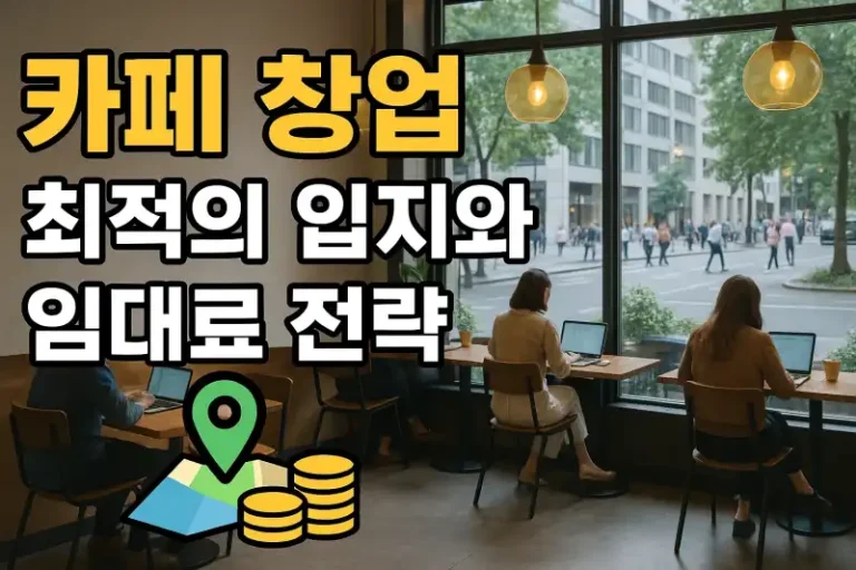 카페 창업, 최적의 입지와 임대료 전략