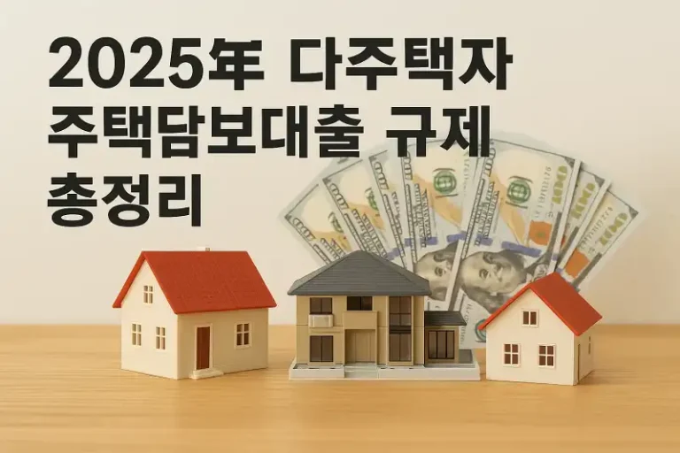 2025년 다주택자 주택담보대출 규제 총정리
