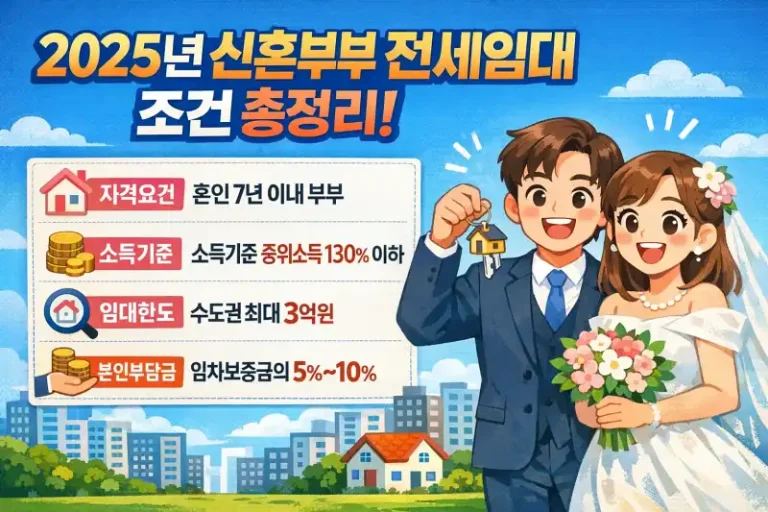 2025년 신혼부부 전세임대 조건 총정리