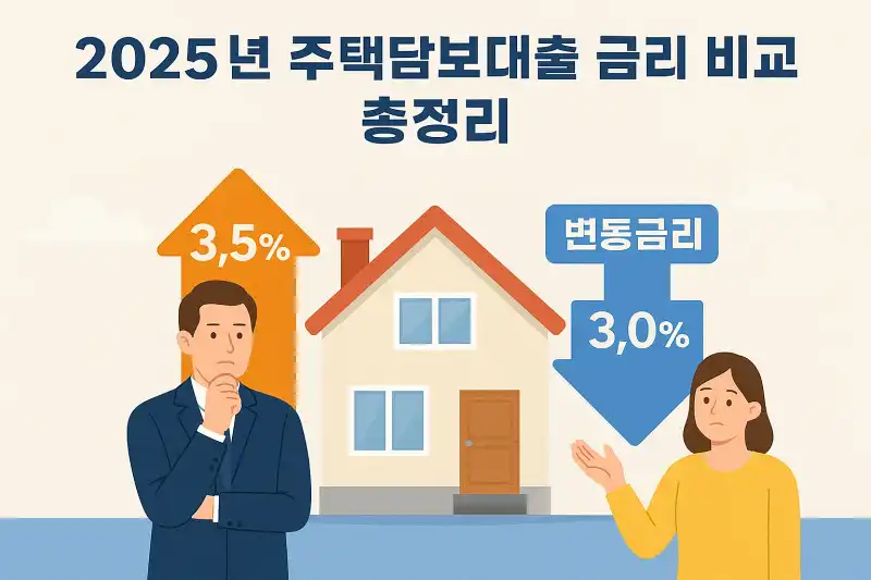 2025년 주택담보대출 금리 비교 총정리