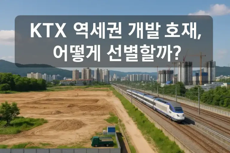 KTX역세권 개발 호재, 어떻게 선별할까?