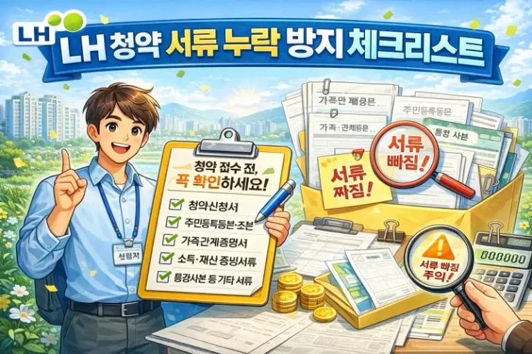 LH 청약 서류 누락 방지 체크리스트