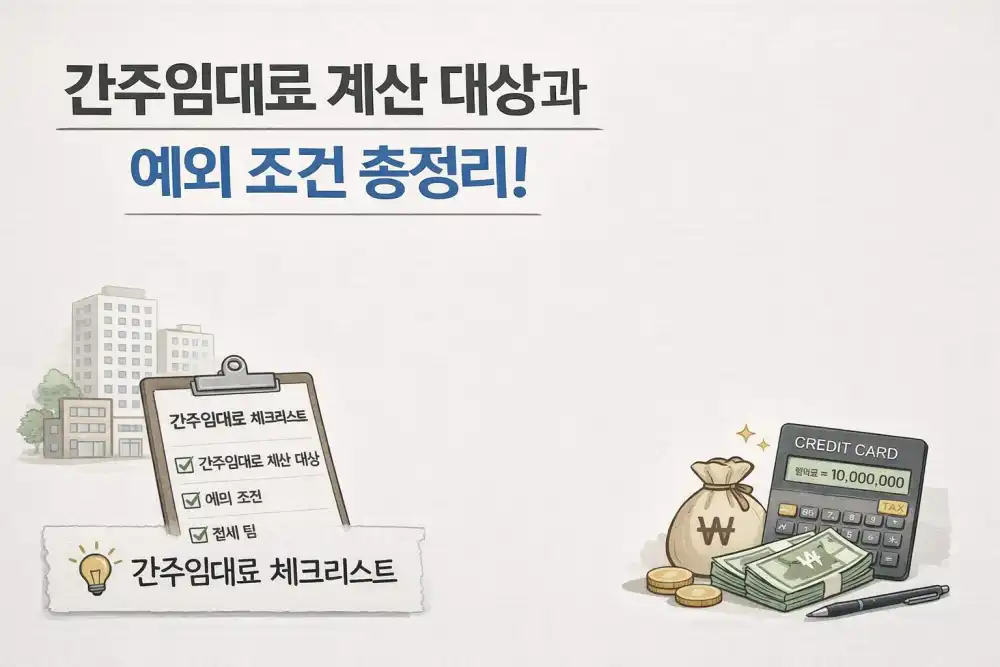 간주임대료 계산 대상과 예외 조건 총정리!