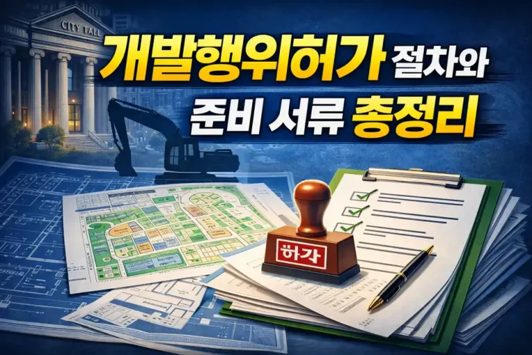 개발행위허가 절차와 준비 서류 총정리
