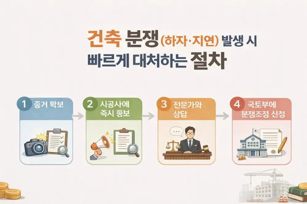 건축 분쟁(하자·지연) 발생 시 빠르게 대처하는 절차