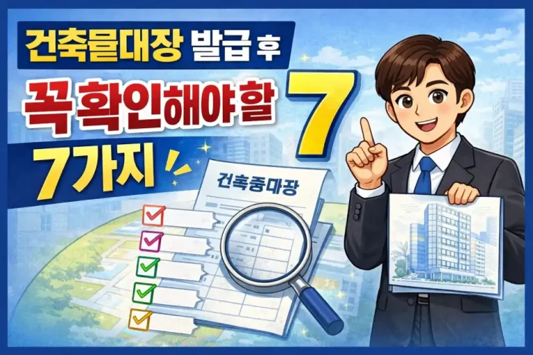 건축물대장 발급 후 꼭 확인해야 할 7가지
