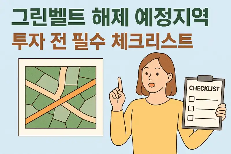 그린벨트 해제 예정지역 투자 전 필수 체크리스트