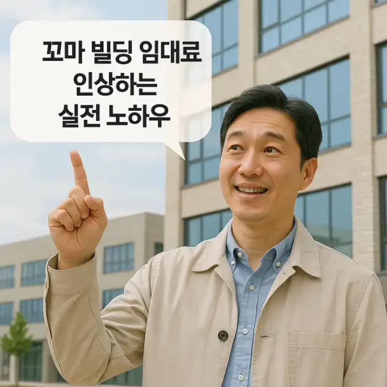 꼬마 빌딩 임대료 인상하는 실전 노하우