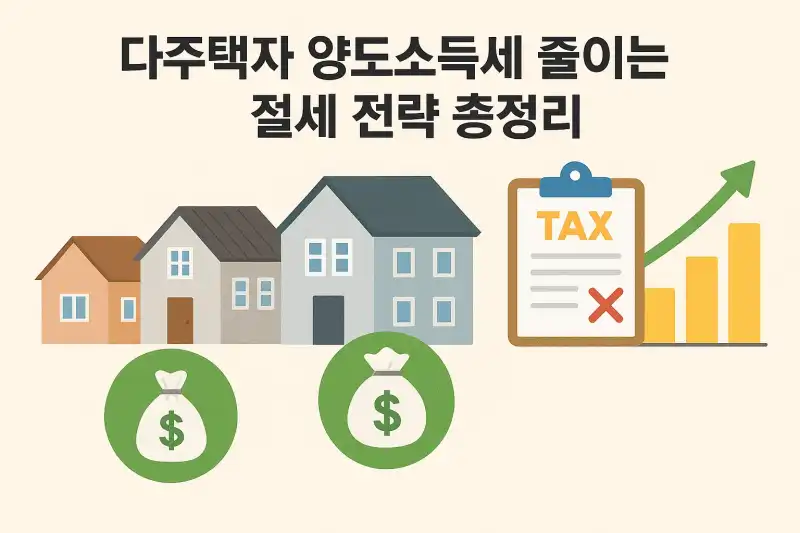 다주택자 양도소득세 줄이는 절세 전략 총정리