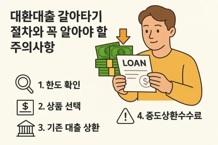 대환대출 갈아타기 절차와 꼭 알아야 할 주의사항