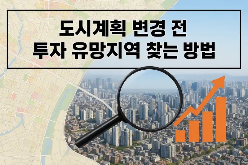 도시계획 변경 전 투자 유망지역 찾는 방법