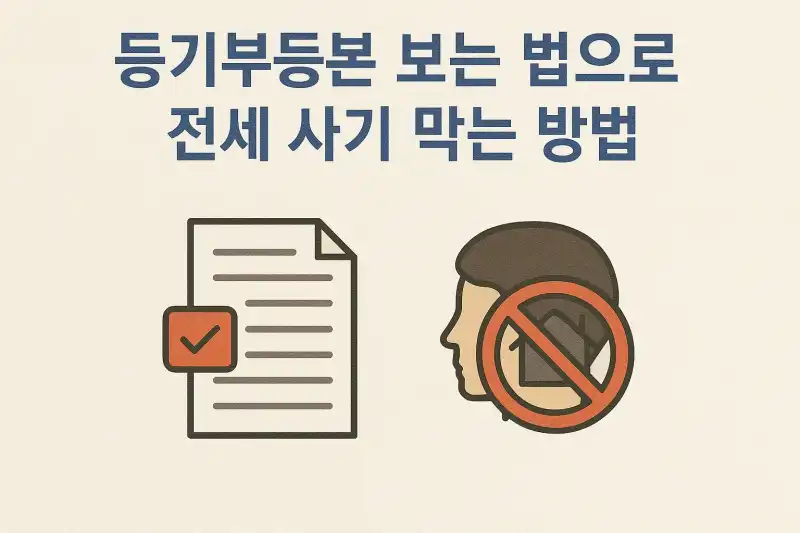 등기부등본 보는 법으로 전세 사기 막는 방법