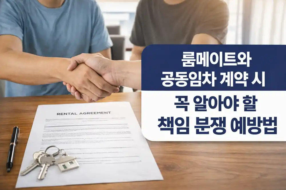 룸메이트와 공동임차 계약 시 꼭 알아야 할 책임 분쟁 예방법