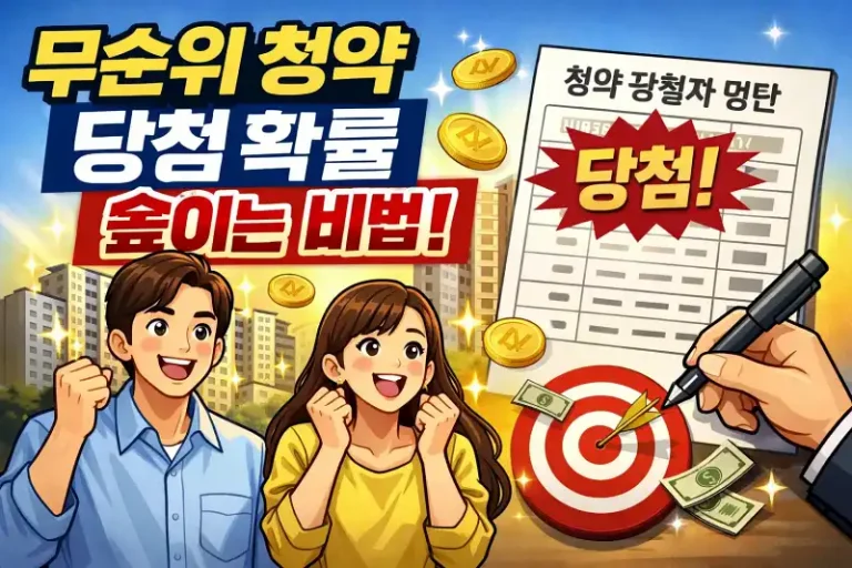 무순위 청약 당첨 확률 높이는 비법